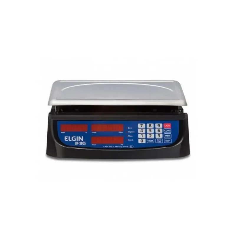 Balança Comercial Digital Elgin dp 3005 30KG Preto e Inox