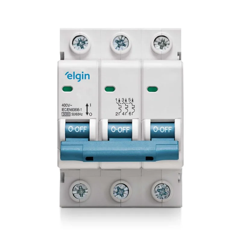 Mini Disjuntor Tripolar 32A Elgin - Elgin