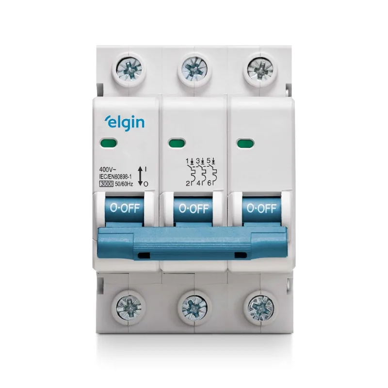 Mini Disjuntor Tripolar 40A Elgin - Elgin