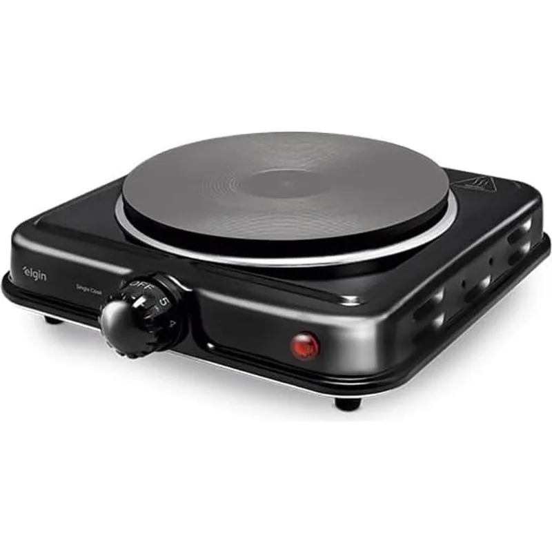 Fogão Elétrico De Mesa 1 Prato 1000W FF01 Single Cook Preto Elgin 220V - Elgin