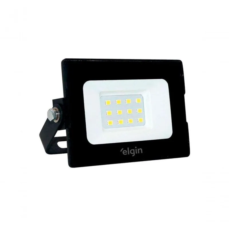Refletor Led Elgin 10w 6500k Preto - Elgin