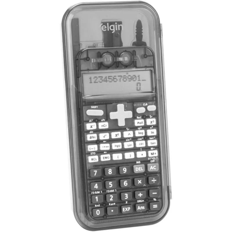 Calculadora Cientifica 240FUNCOES C/KIT Calculos - Elgin - Papelaria