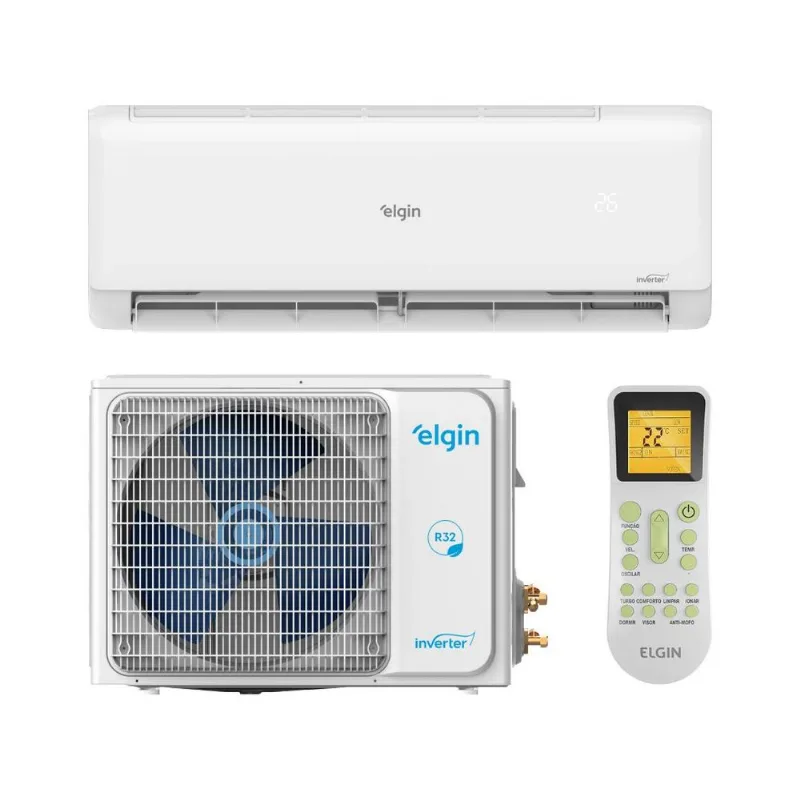 Ar Condicionado Split Hi Wall Inverter Elgin 18000 Btus Quente E Frio Eco Inverter Ii Wi-fi C 220v