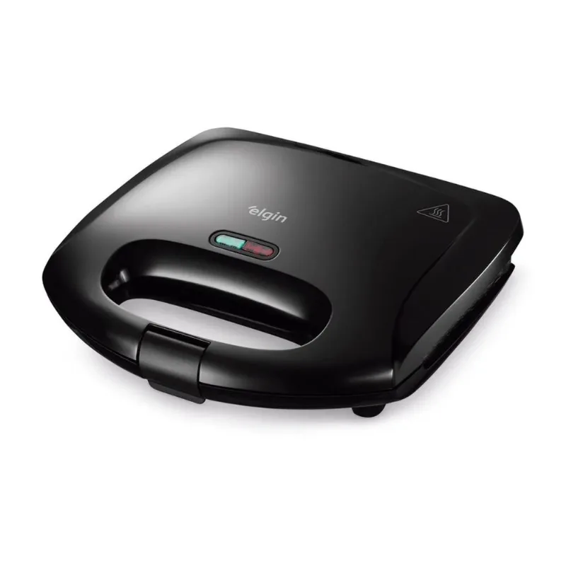 Sanduicheira Elgin SAN4X Fast Time 800W Placas Duplas Luz Indicadora e Porta-Fios Preto / 110 - Elgin