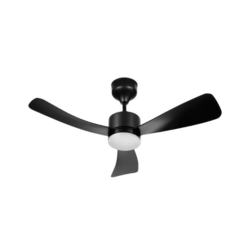 Ventilador De Teto Silence Air Com 3 Pás 6 Niveis De Velocidade e Iluminação Led 30W Bivolt Preto Elgin - Elgin