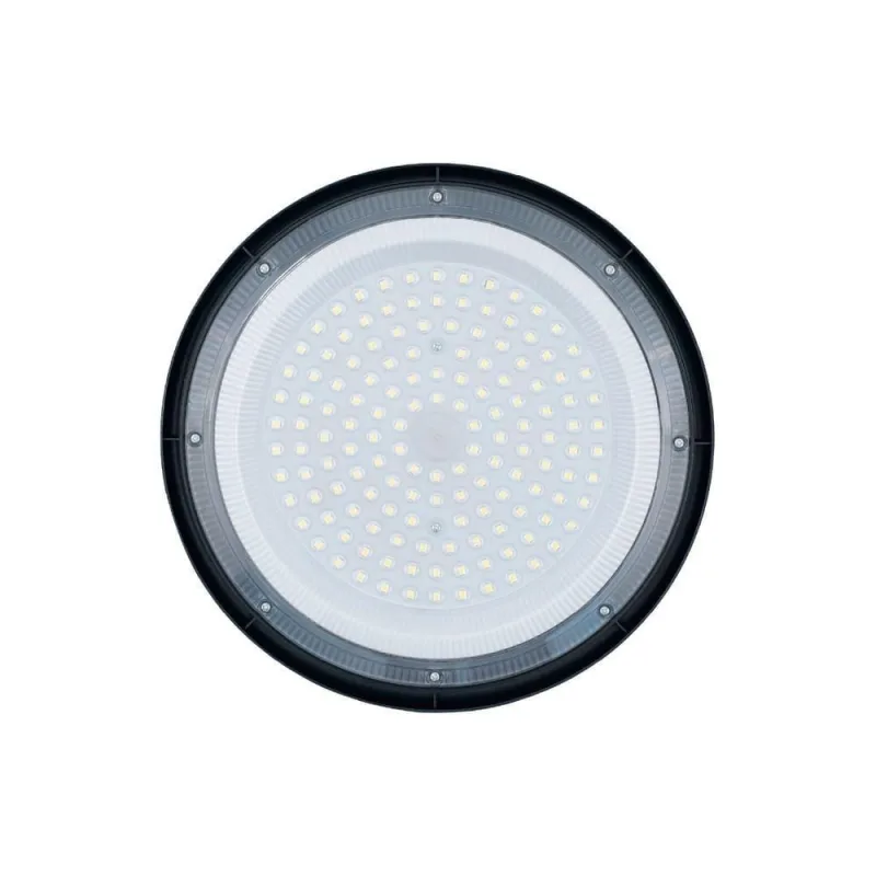 Luminária High Bay LED 100W 6500K Bivolt Preto Iluminação Intensa Ambientes Internos Elgin - Elgin - Agro