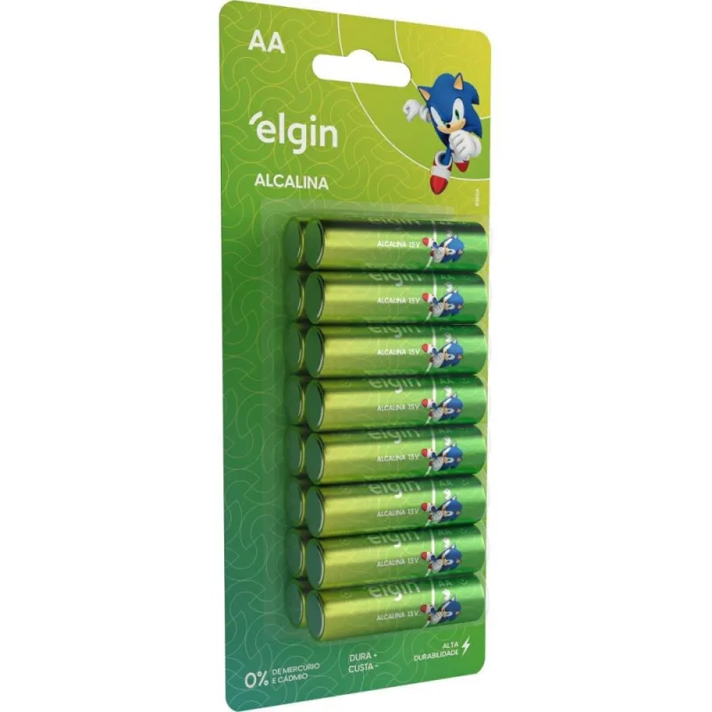 Pilha Alcalina Pequena AA (7908412543951) - Elgin