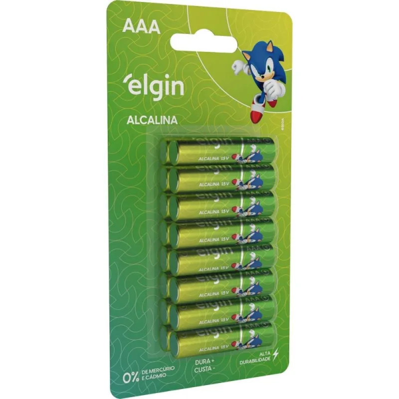 Pilha Alcalina Palito AAA (7908412543968) - Elgin