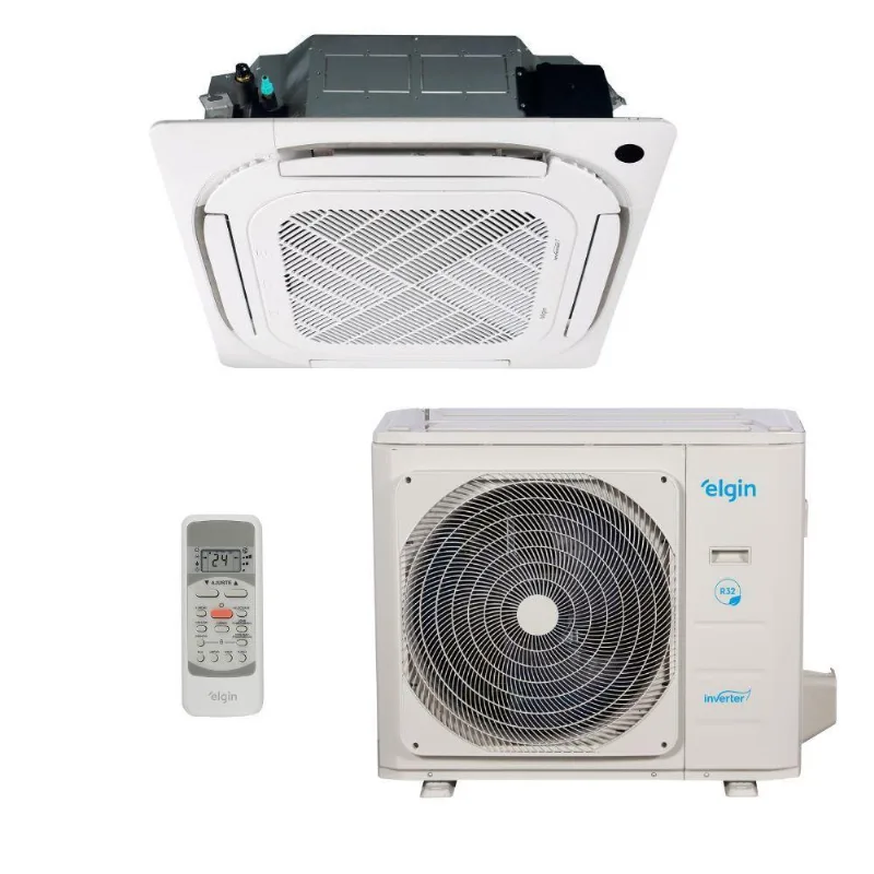 Ar Condicionado Split Cassete 4 Vias Elgin Eco 48000 Btus Frio Inverter 220v R32 (kvfe48c2cb) - Elgin