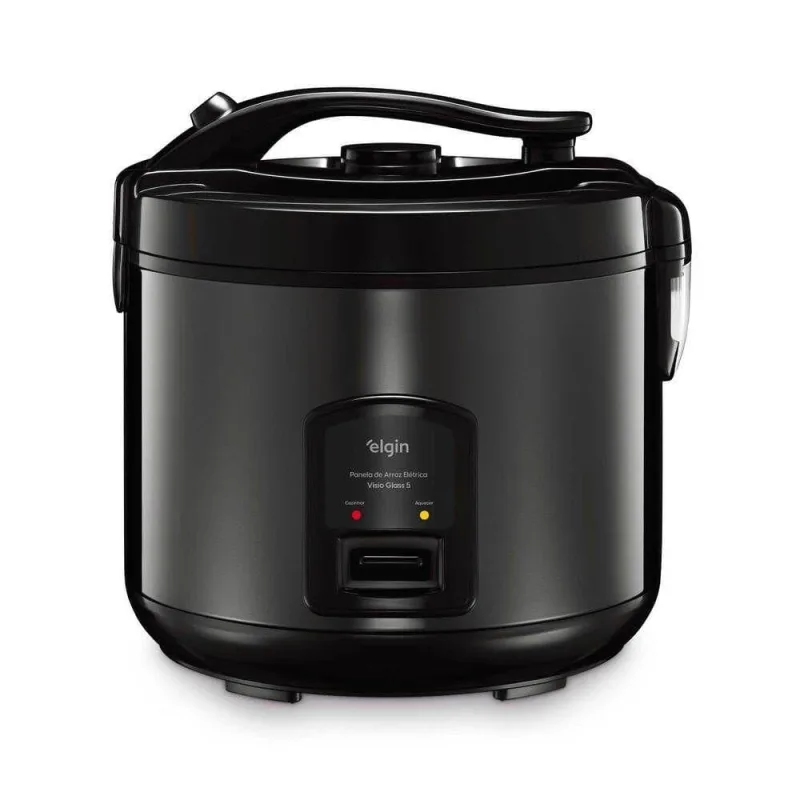 Panela de Arroz Elétrica Elgin Visio Glass 5 1L 400W Função 2 em 1 Antiaderente 220V - Elgin - Agro
