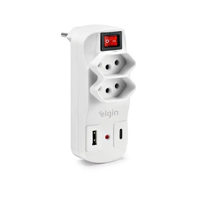 Filtro de Linha Elgin 2 Tomadas Usb - Elgin - Utilidades E Casa