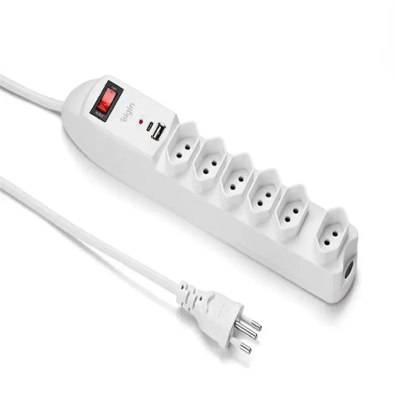 Filtro de Linha Elgin Usb 6 Tomadas 1.5 Metros - Elgin - Utilidades E Casa