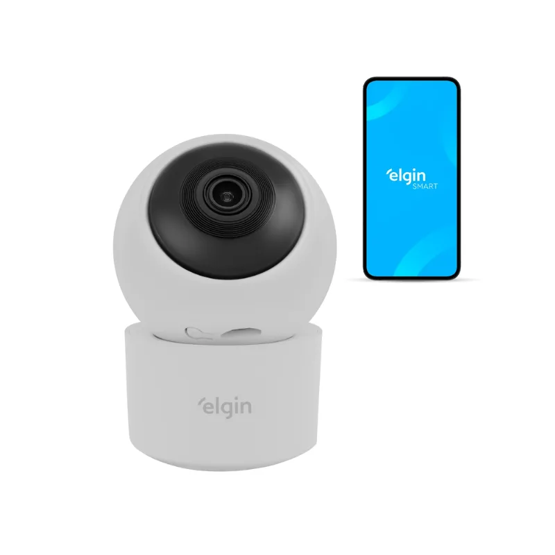 Câmera Inteligente Rotativa Vista 360 - Full HD 2MP Wi-Fi Visão Noturna IP20