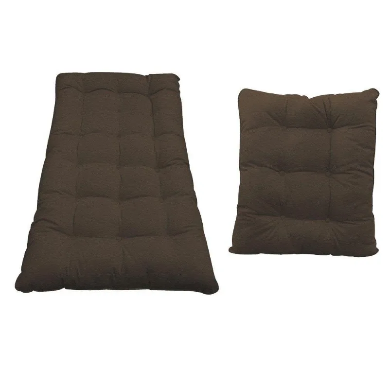 Kit Almofadas Para Poltrona e Puff Costela Corano Marrom