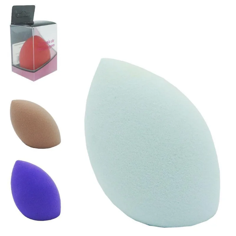Esponja Para Maquiagem Gota Rainha Chic Colors 6X4Cm De