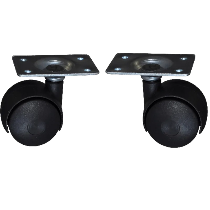 Rodizio 38mm 20KG Preto com Chapa Bricopack