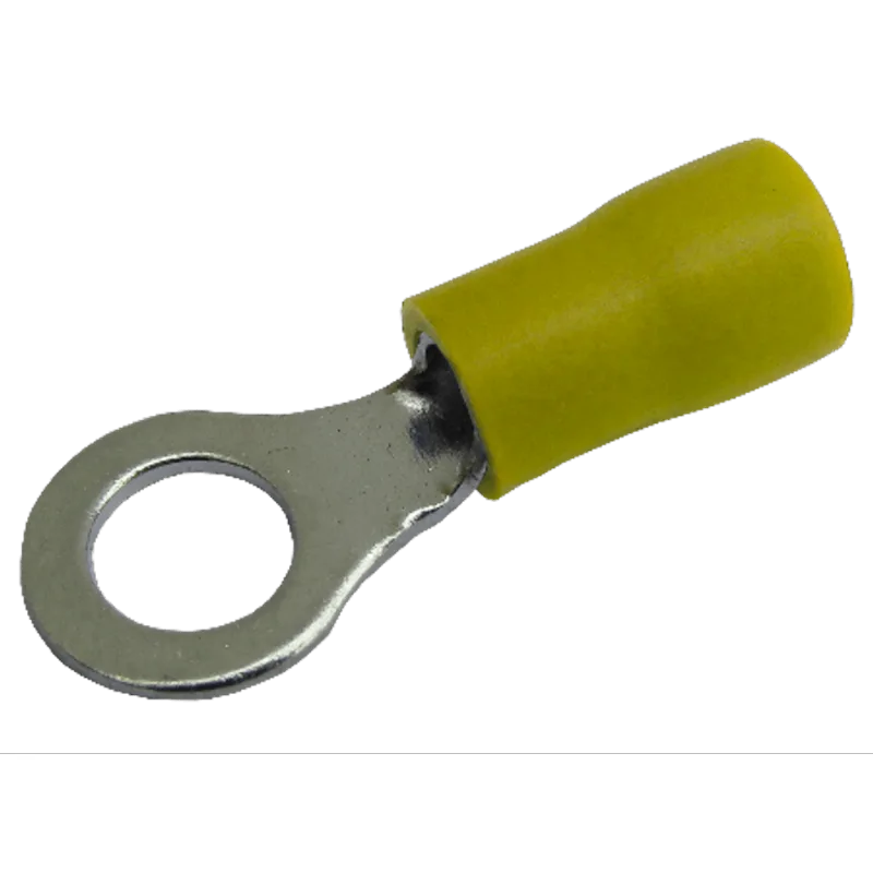 Terminal Anel Amarelo Para Fios De 4,0 6,0mm 3/16 05 Peças Bricopack