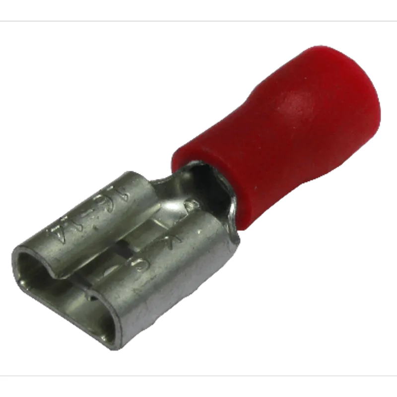 Terminal Fêmea Vermelho Para Fios 1,5 A 2,5mm 05 Peças Bricopack