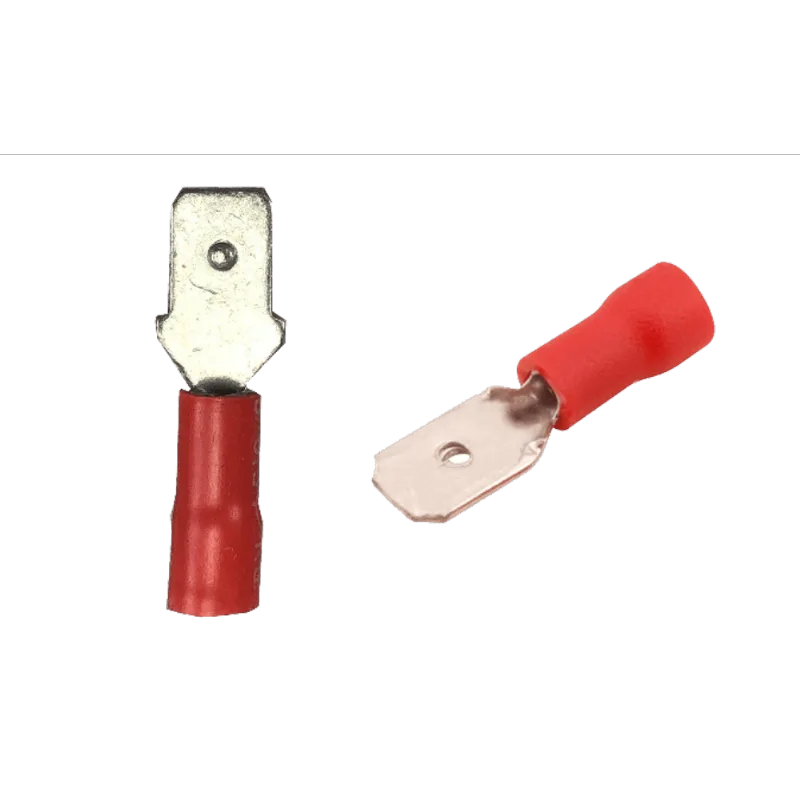 Terminal Macho Vermelho Para Fios 1,5 A 2,5mm 05 Peças Bricopack