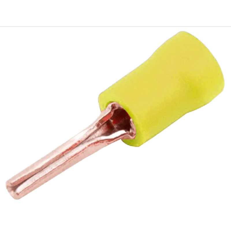 Terminal Pino Amarelo 4,0 A 6,0mm 05 Peças Bricopack