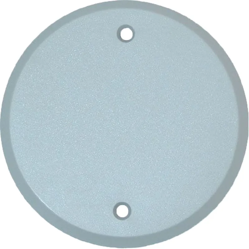 Placa Redonda Cega Cinza 4" Bricopack