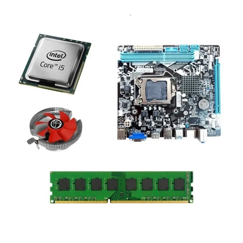 Kit Pl Mãe H110 + Processador I5 6500 + Memoria 4 Gb Ddr3 + Cooler