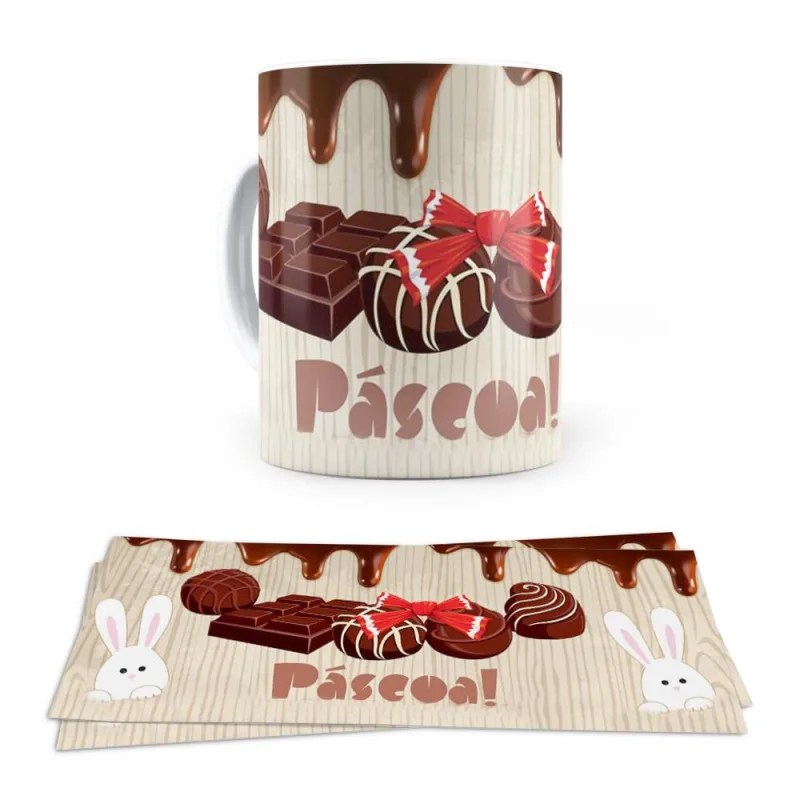 Caneca Ceramica Pascoa Chocolates - Não Disponível