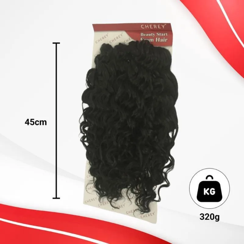 Cabelo Organico Crochet Zlp 320Gr 45Cm