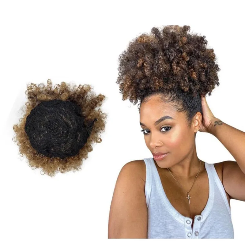 Aplique Coque Afro Puff Fibra Sintética P10