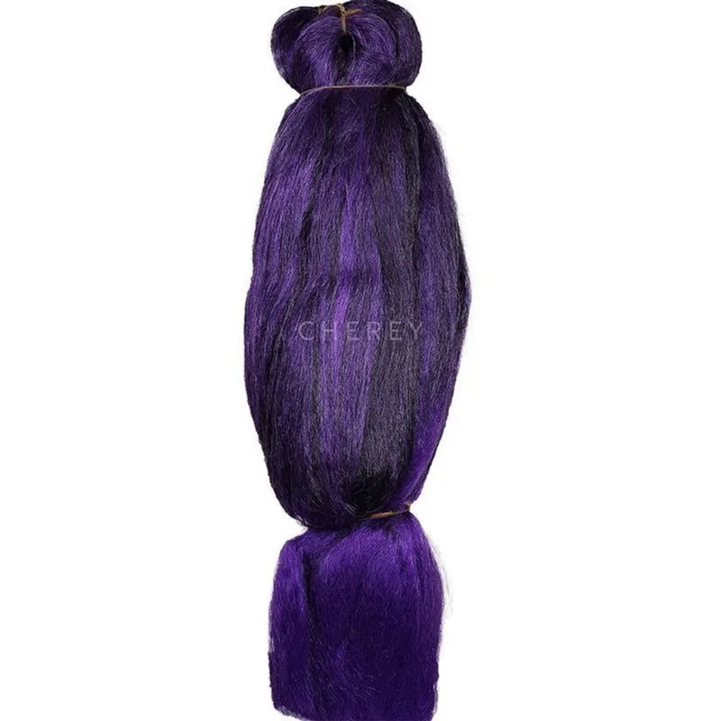 Cabelos Super Jumbão 330G Tranças Box Braids T1B/Purple