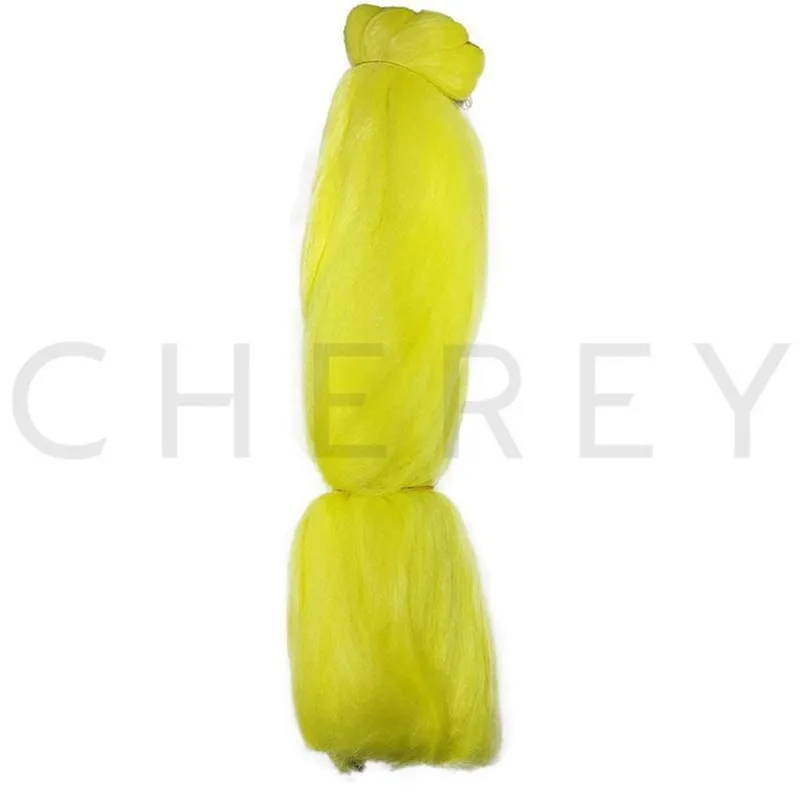 Cabelos Super Jumbão 330G Tranças Box Braids Amarelo Id