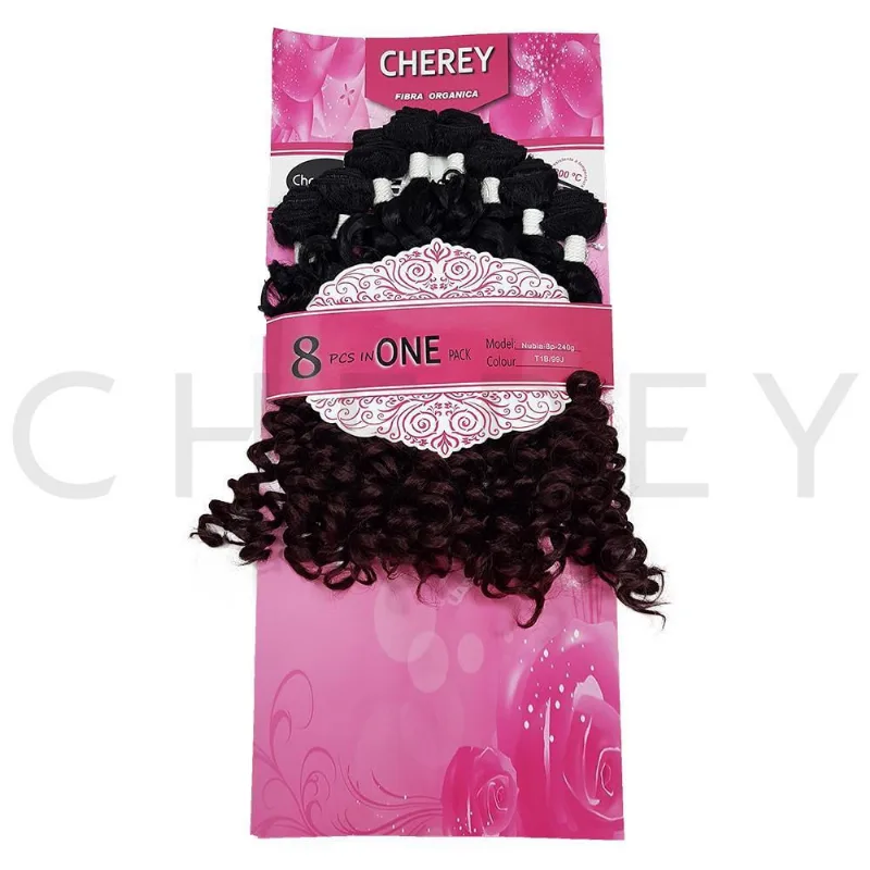 Aplique De Cabelo Nubia Fibra Orgânica 240G Para Entrelace