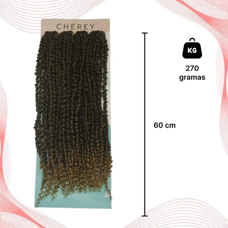 Cabelo Cacheado Passion Twist Crochet 270Gr 60Cm