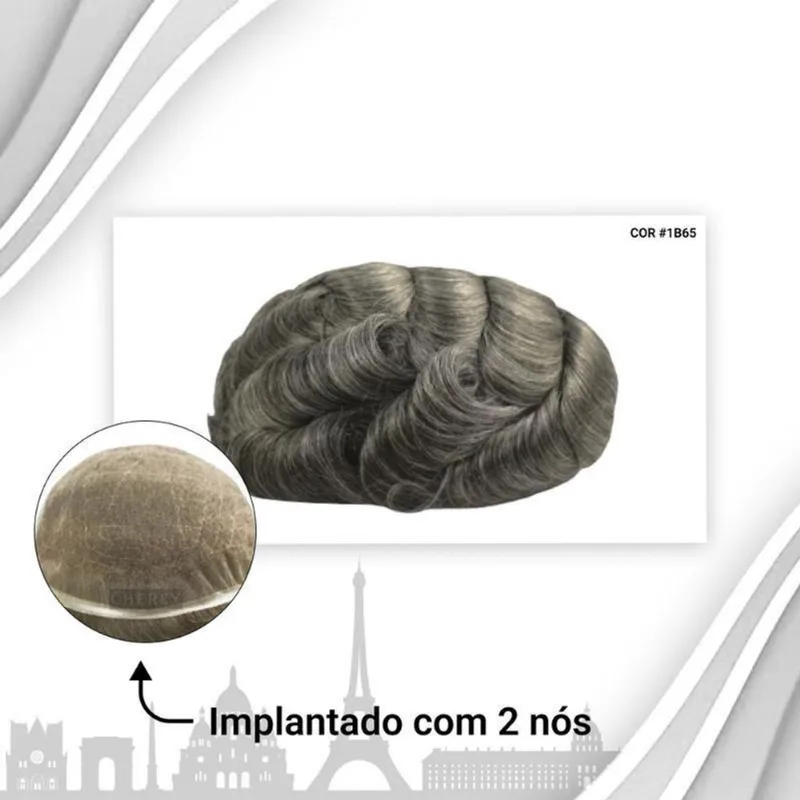Protese Capilar Full Lace Masculina Francesa (20X25)