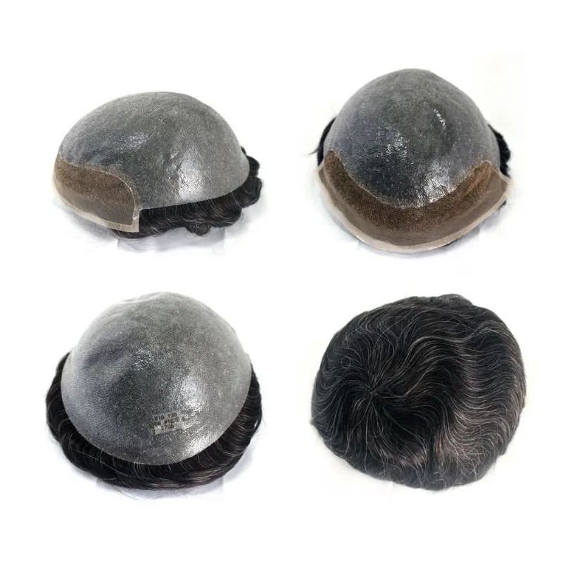 Prótese Capilar Cabelo Humano Hibrida Natural Bio Sh 1B