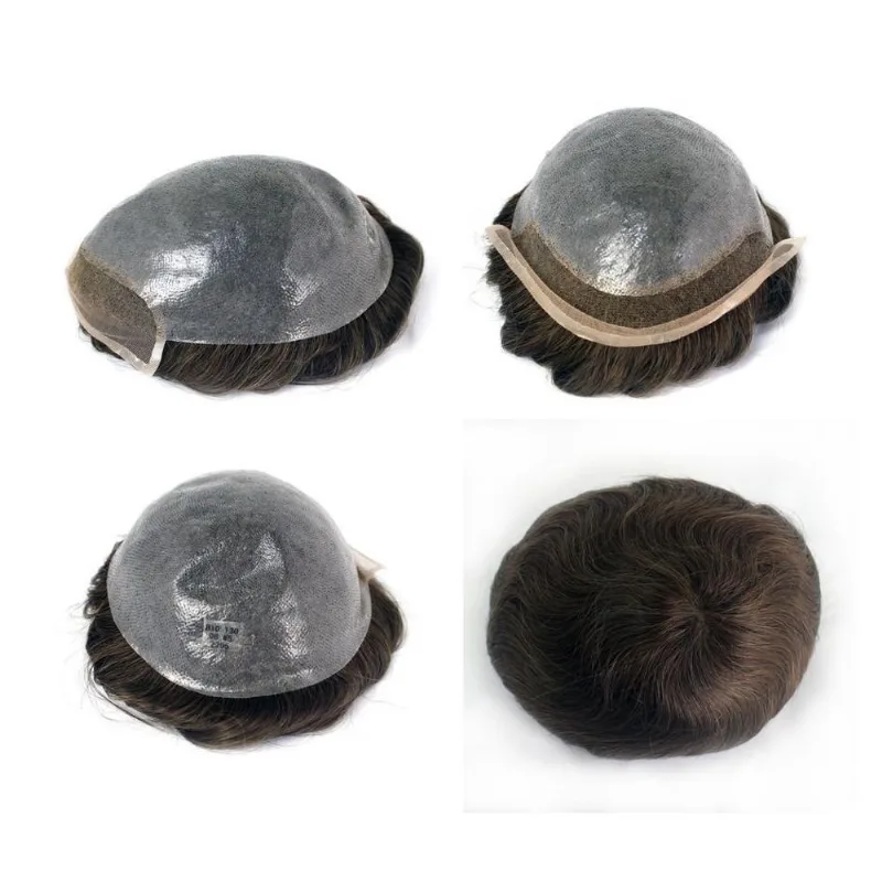 Prótese Capilar Cabelo Humano Hibrida Natural Bio Sh 1B