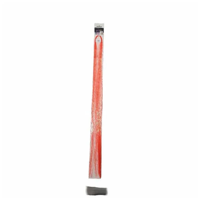 Aplique Para Cabelos Gliter 1 Par Laranja Fluorescente