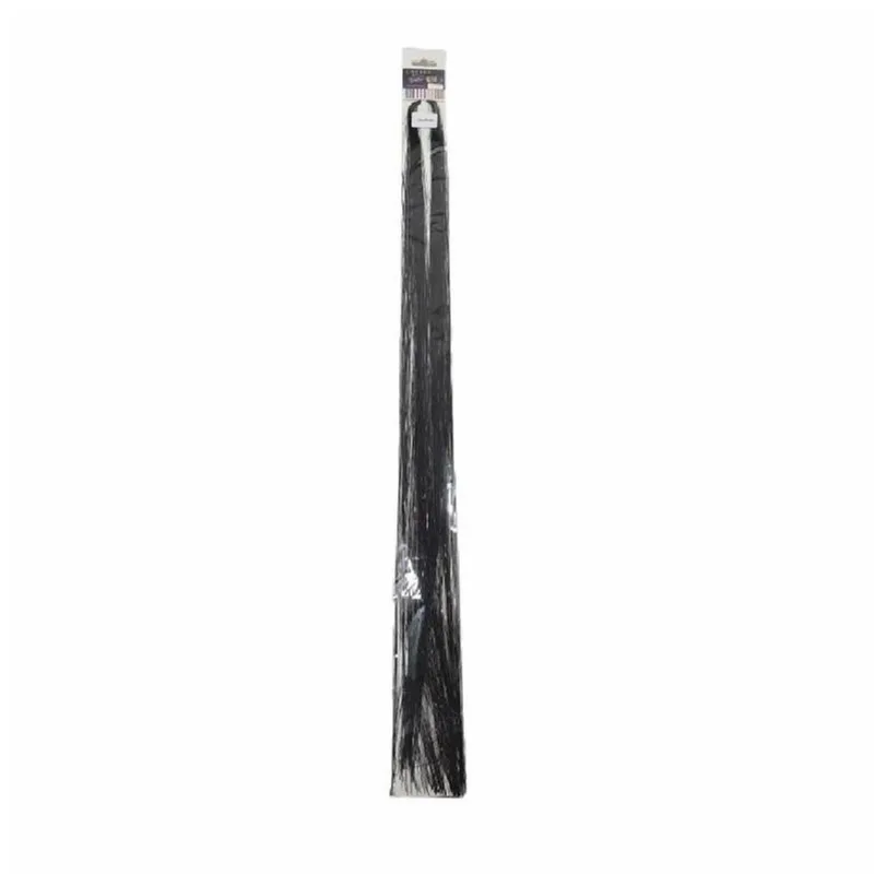 Aplique Para Cabelos Gliter 24 Colorido 1 Par - Laser Preto