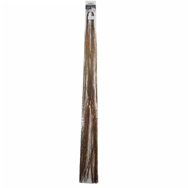 Aplique Para Cabelos Gliter 24 Colorido 1 Par - Laser Bronze