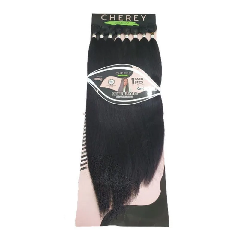 Cabelo Yaki Fibra Organica Lisa Para Entrelace 300G 65-70-75