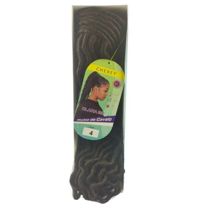 Aplique Rabo De Cavalo Com Dread Mod. Clara 55Cm