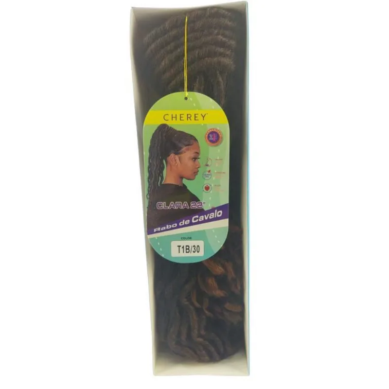Aplique Rabo De Cavalo Com Dread Mod. Clara 55Cm
