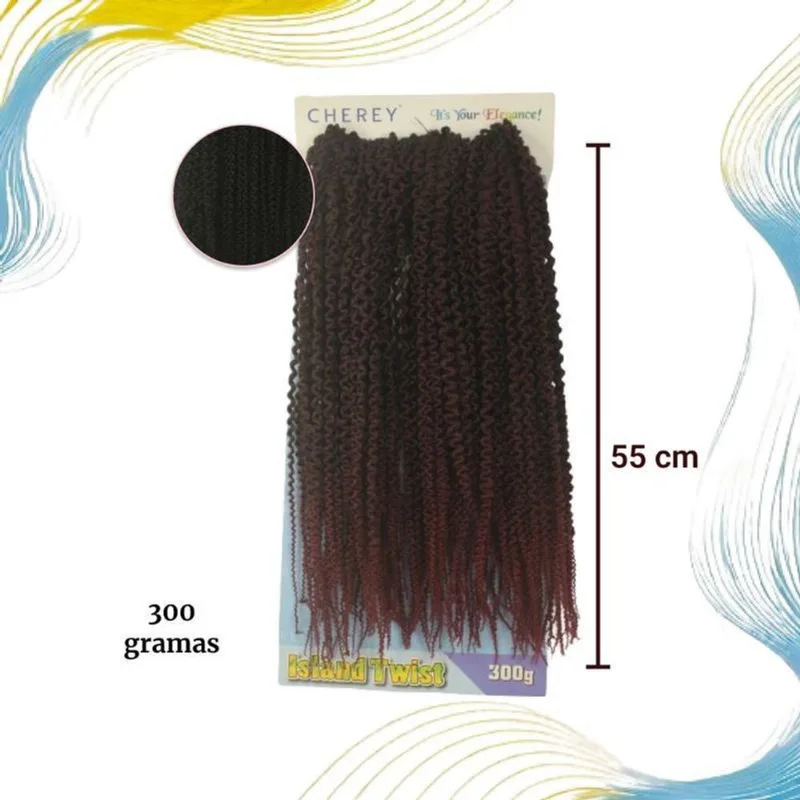 Cabelo Island Twist Para Crochet Braid 300G