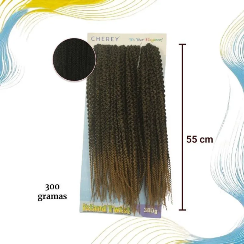 Cabelo Island Twist Para Crochet Braid 300G