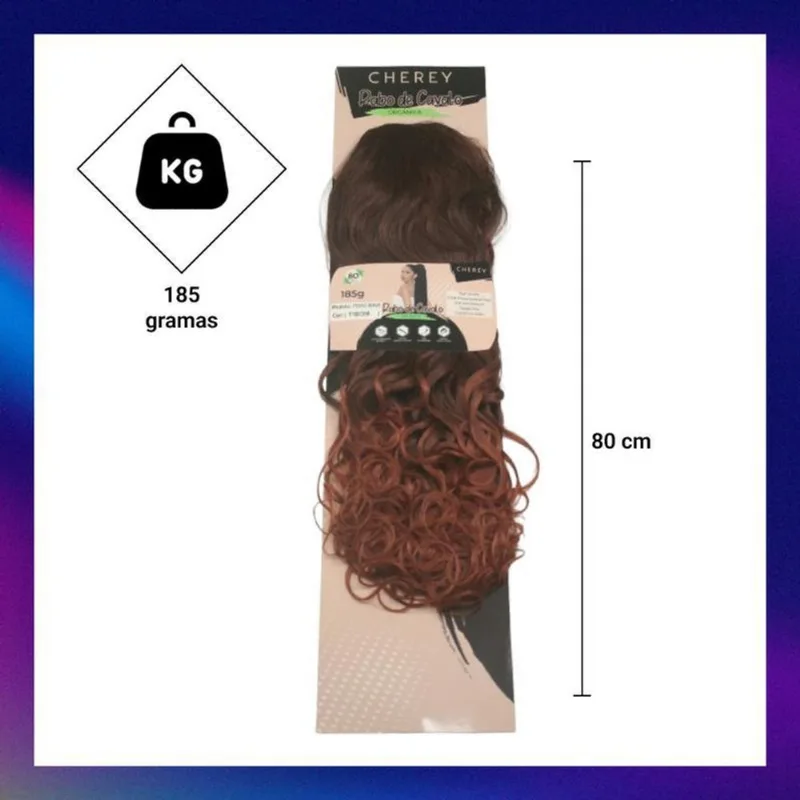 Cabelo Bio Orgânica Podo Wave Rabo De Cavalo 185G