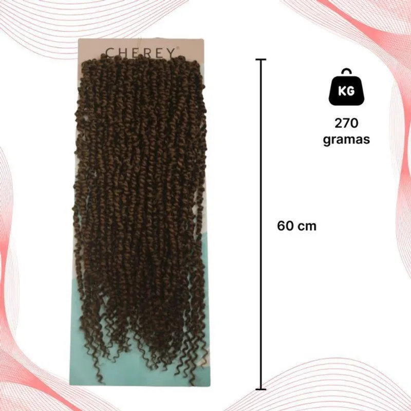 Cabelo Cacheado Passion Twist Crochet 270Gr 60Cm