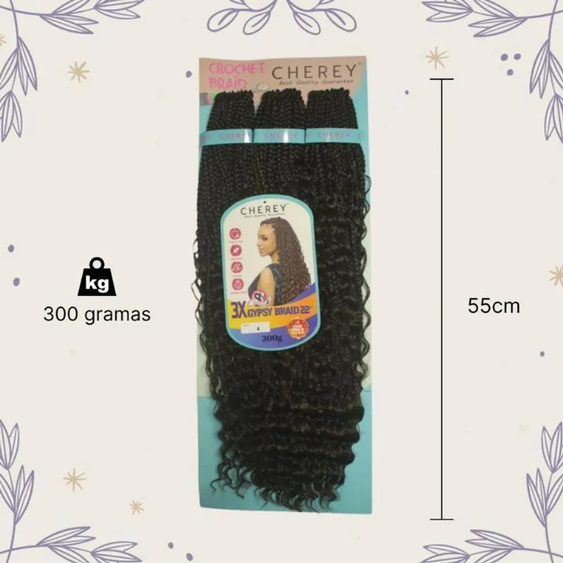 Aplique Gypsy 3X Cabelo Boho Box 300Gr Crochet Braid