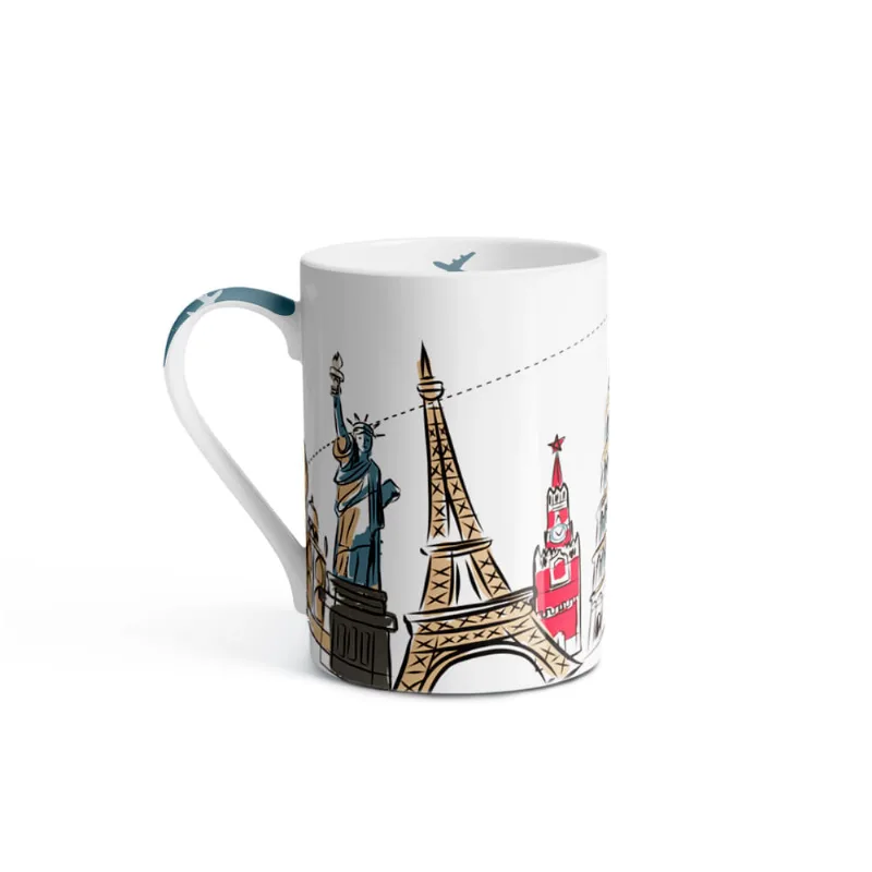 Caneca de Porcelana Viagem 370ml Up Home - UD245 UD245