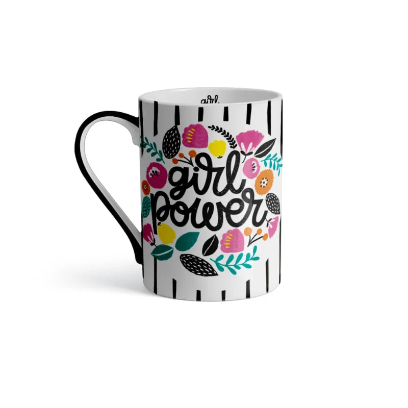 Caneca de Porcelana Girl Power 370ml Up Home - UD248 UD248