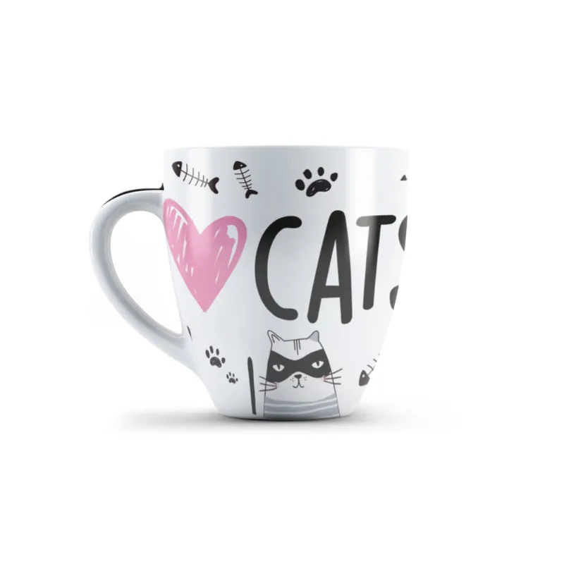 Caneca de Porcelana Cats 440ml Up Home - UD252 UD252